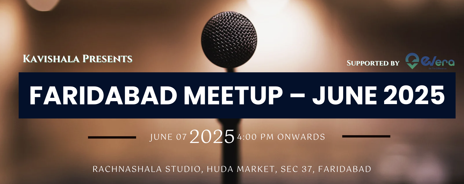 Kavishala Faridabad Meetup | June 2025's image