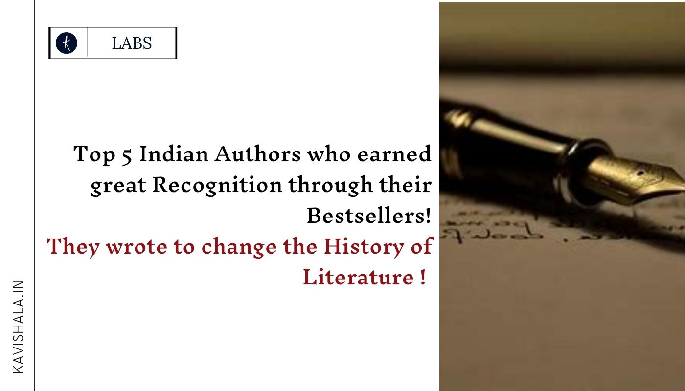 Top 5 Indian Authors who earned great Recognition through their Bestsellers!'s image