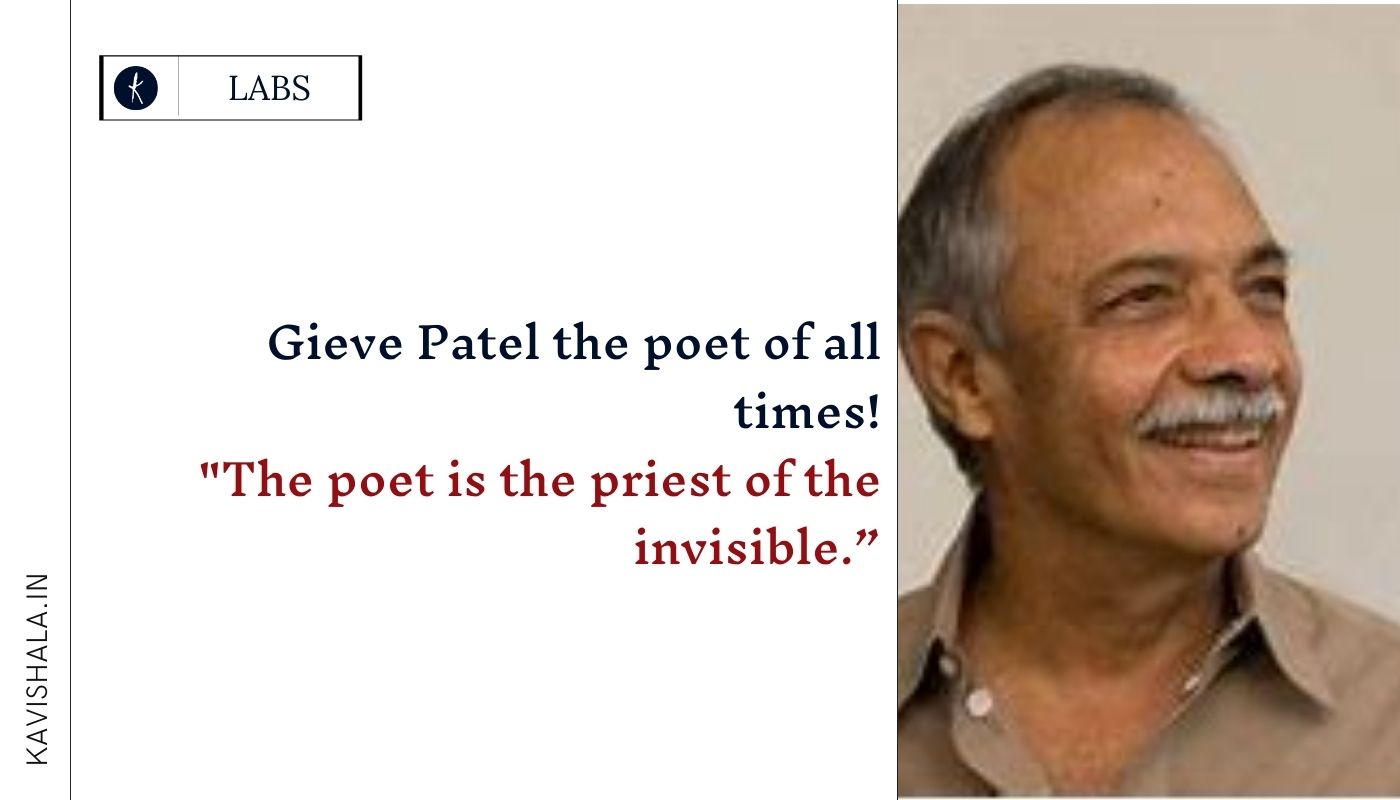 Gieve Patel the poet of all times!'s image