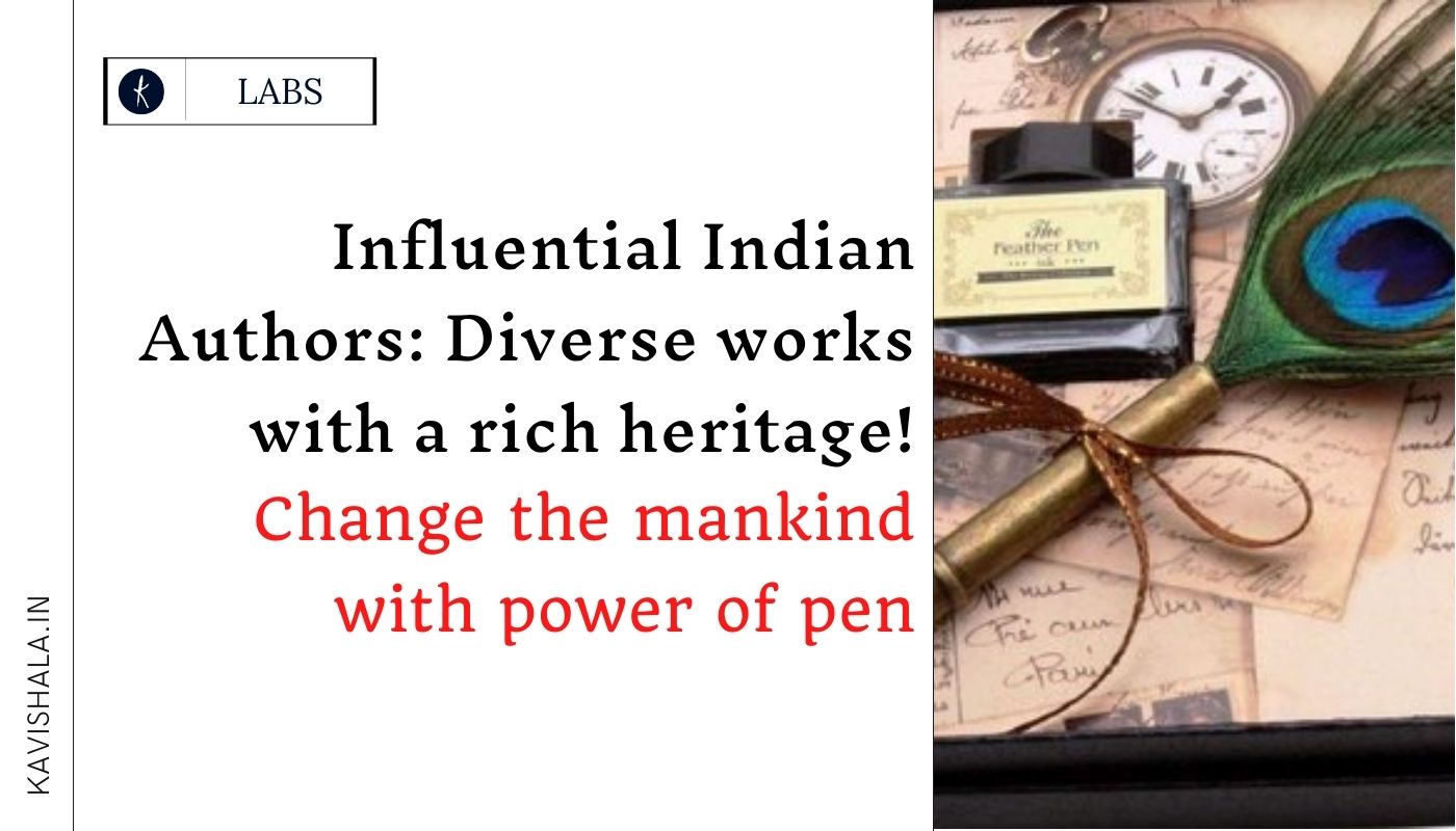 Influential Indian Authors : Diverse works with a rich heritage !'s image