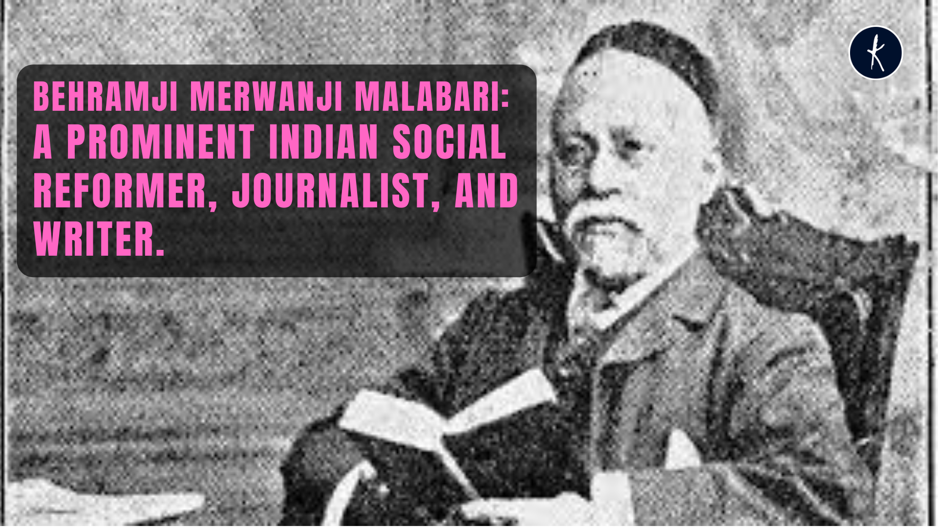 Behramji Merwanji Malabari: A prominent Indian social reformer, journalist, and writer's image